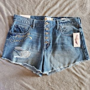 New W/ Tag Distressed Jessica Simpson Jean Shorts